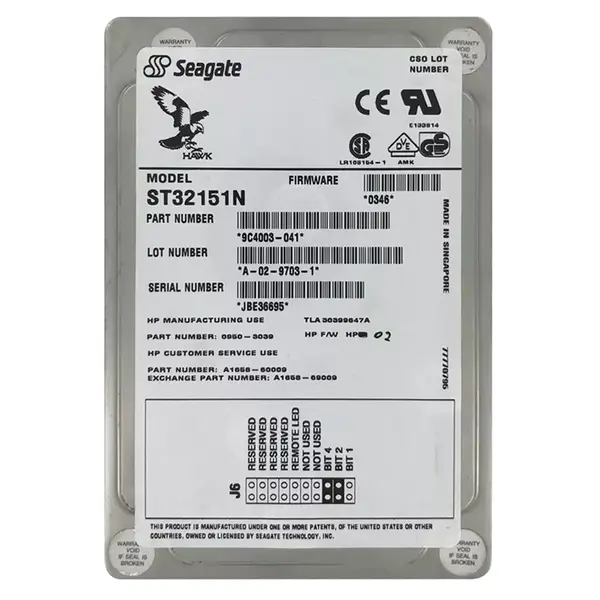 9C4003-041 Seagate 2.1GB Ultra WIDE SCSI 5400 3.5-inch 256KB Hard Drive