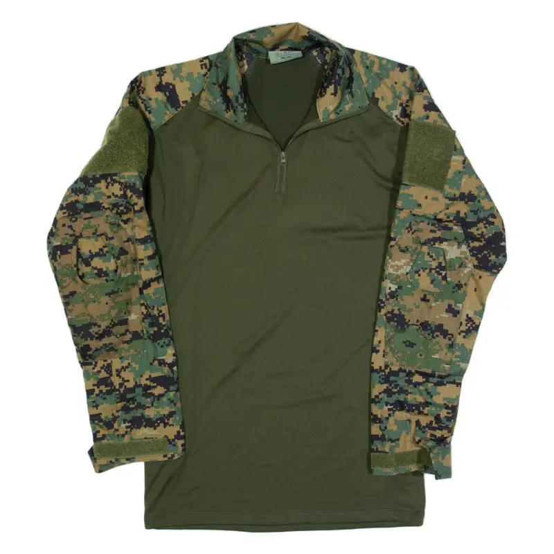 MIL-TEC Military Mens Sweatshirt Green 1/4 Zip S
