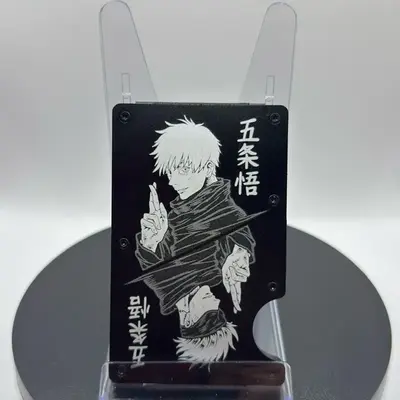 CHOOSE Your Character Custom Engraved Metal RFID Wallet with Multiple Designs Available - Personalized Anime Design Holds Up ...