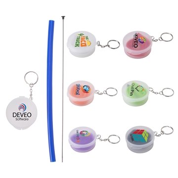 150 Customized Mai Tai Silicone Straw Keychain Set - BPA Free & ...