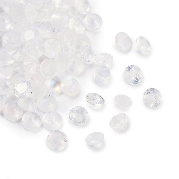 Faceted Natural Moonstone Cabochons