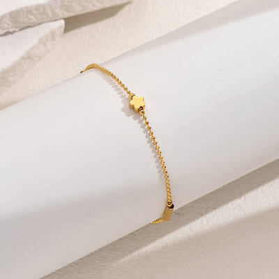 Fashionable Vintage Beach Style Brass Fringed Adjustable Anklets for Women