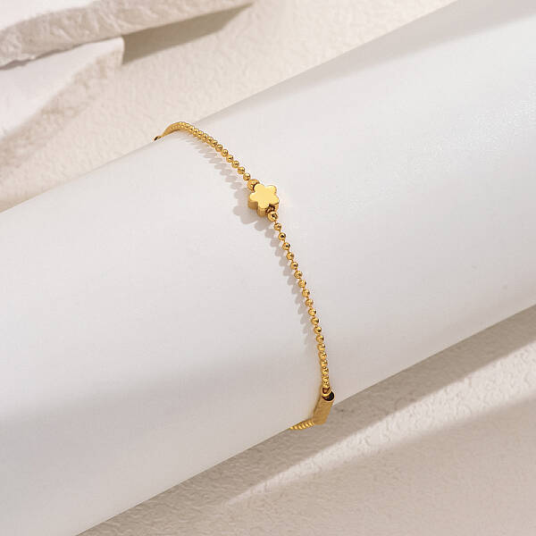 Fashionable Vintage Beach Style Brass Fringed Adjustable Anklets for Women