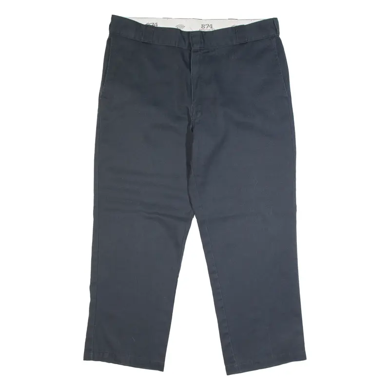 DICKIES 874 Workwear Mens Trousers Blue Classic Straight W38 L27