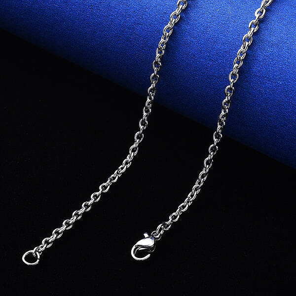 Non-Tarnish 304 Stainless Steel Cable Chain Necklace