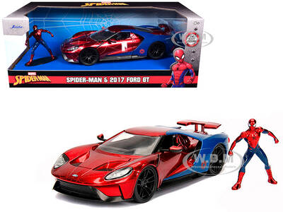 2017 Ford GT with Spider Man Diecast Figurine \