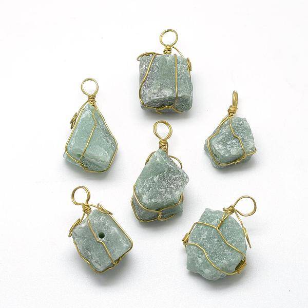 Natural Green Aventurine Pendants
