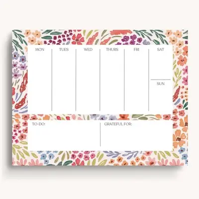 Weekly Planner Notepad, 8.5x11\