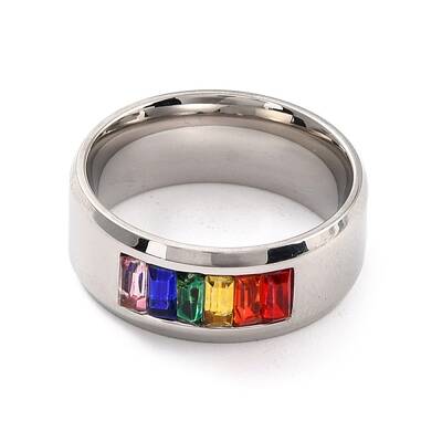 Rainbow Pride Finger Ring