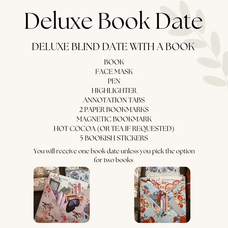 Deluxe Blind Date with a Book - Choose Your Genre and Get Your Favorite Book with Book  With Extras fiction books lover book ...