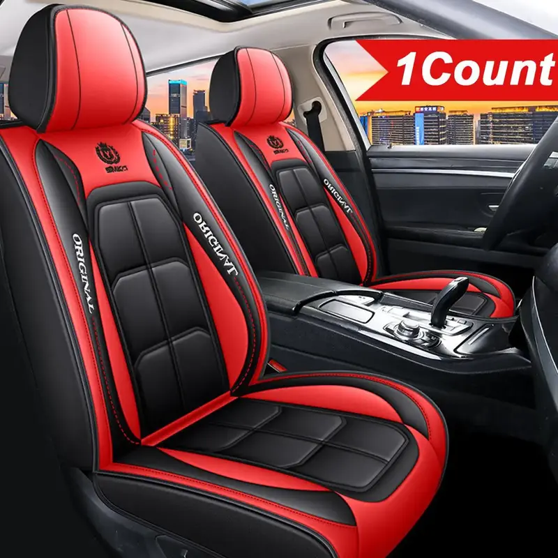 Car Seat Cover, 1 Count PU Leather Car Seat Protector, Universal Fit for Sedans, SUVs, Trucks, Easy To Install, Car Accessori...