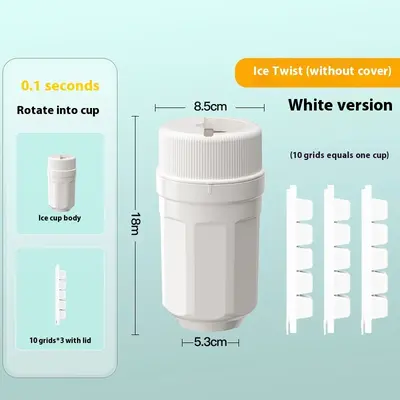 Twisting Ice Cup Rotating Release Ice Cube Trays Rotation With Cover Ice Block Mold For Freezer Home Refrigerator Storage | C...