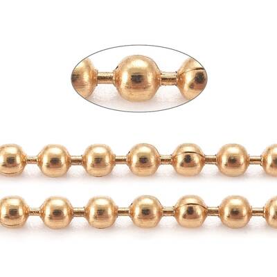 PVD Vacuum Plating 304 Stainless Steel Ball Chains