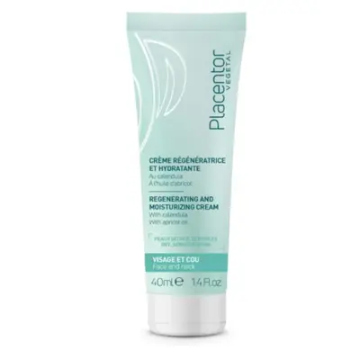 Placentor Vegetable Regenerating and Moisturizing Cream for Dry and Sensitive Skin 40ml