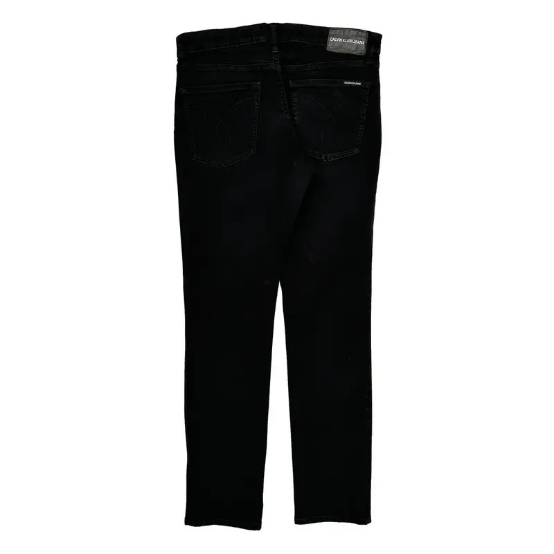 Calvin Klein Jeans Slim Fit Jeans - 32W 31L Black Cotton Blend