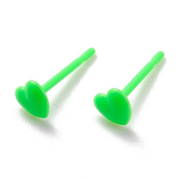 Eco-Friendly Plastic Stud Earrings