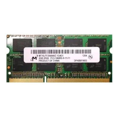 Micron MT16JTF25664HZ-1G4G1 | 2GB DDR3-1333MHz PC3-10600 Non-ECC Unbuffered SODIMM CL9 2Rx8 1.5V 204-Pin Memory Module