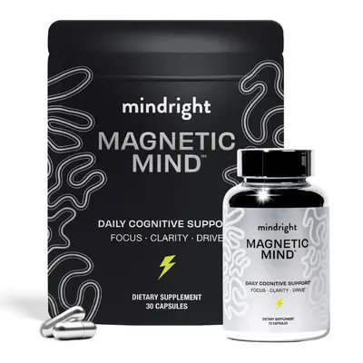 Magnetic Mind - Premium Nootropic Brain Supplement for Focus, Energy & Clarity | Natural Cognitive Support for Men & Women | ...