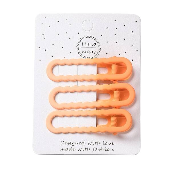 Spray Painted Iron Alligator Hair Clips for Girls