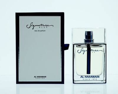 Al Haramain Signature Blue Cologne for Men - Eau de Parfum Spray 3.3 oz