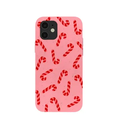 Bubblegum Pink Candy Cane Chaos iPhone 12/ iPhone 12 Pro Case
