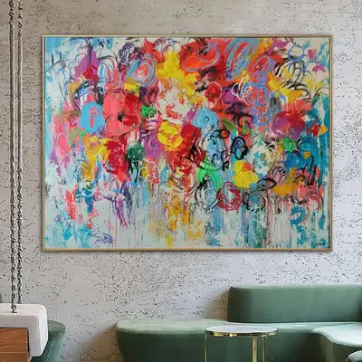Original Abstract Colorful Paintings On Canvas Graffiti Style Art Vivid Painting Modern Oil Art Support Ukraine Creative Art ...