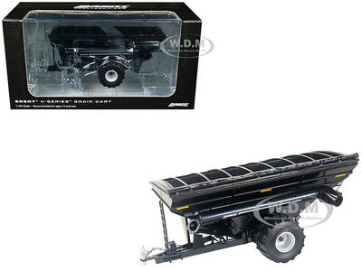 Brent V1300 Grain Cart with Tires Black Metallic 1/64 Diecast Model by SpecCast