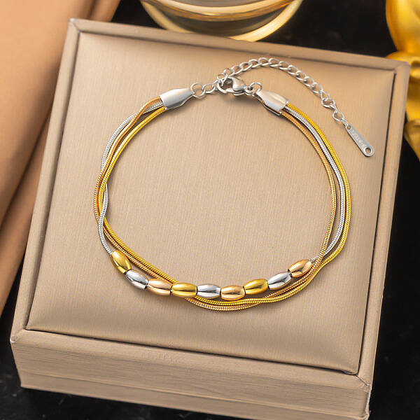 304 Stainless Steel Multi-strand Bracelets