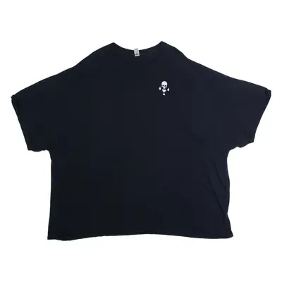 GILDAN Axfratis Mens T-Shirt Black Crew Neck 5XL
