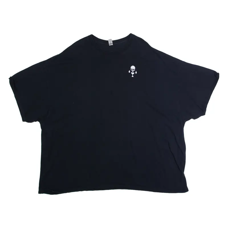 GILDAN Axfratis Mens T-Shirt Black Crew Neck 5XL