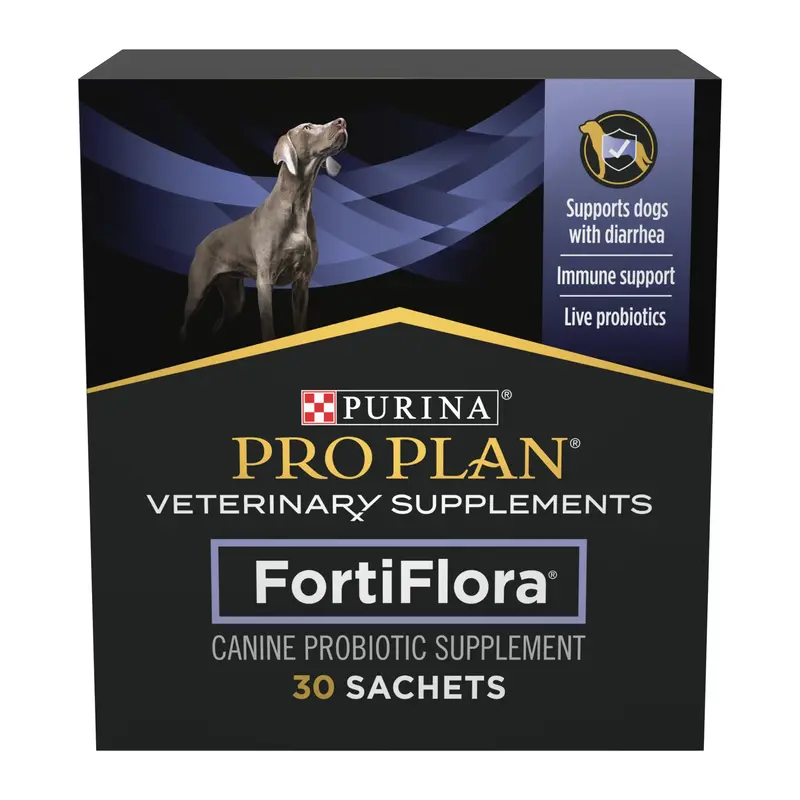 Purina Pro Plan Veterinary Supplements FortiFlora Dog Probiotic Supplement, Canine Nutritional Supplement - 30 ct. Box Spring...