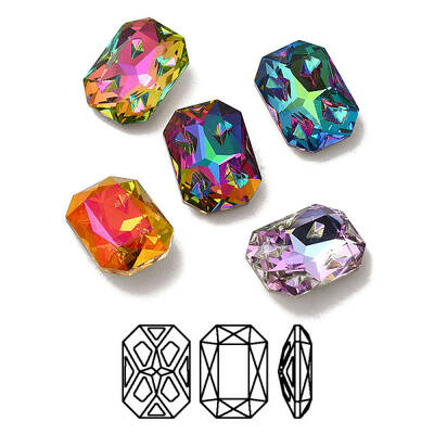 K9 Glass Rhinestone Cabochons