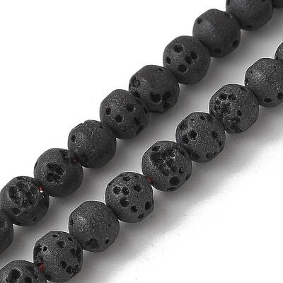Synthetic Lava Rock Dyed Beads Strands