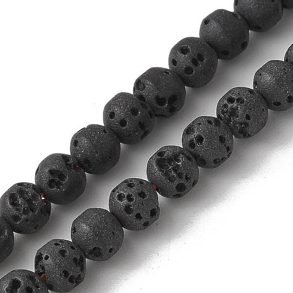 Synthetic Lava Rock Dyed Beads Strands