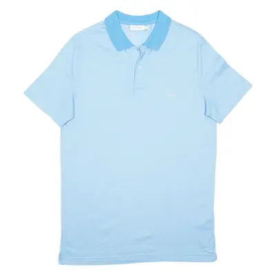 CALVIN KLEIN Mens Polo Shirt Blue M