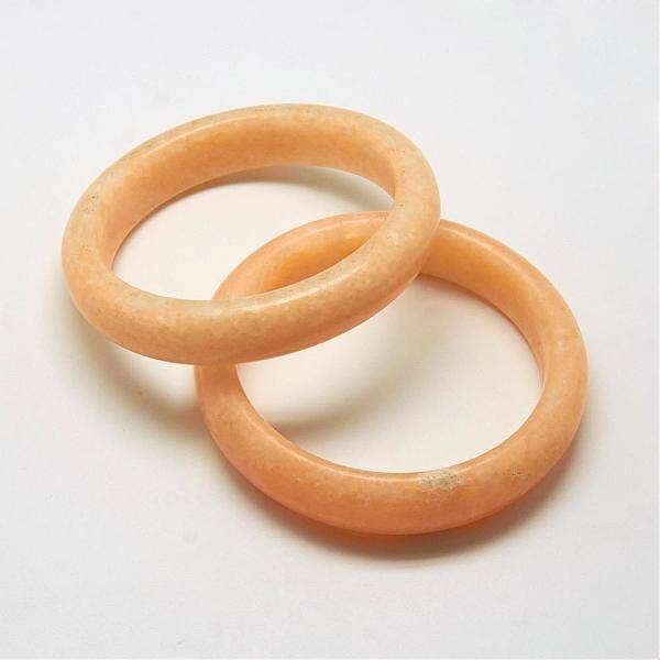 Natural Pink Aventurine Bangles