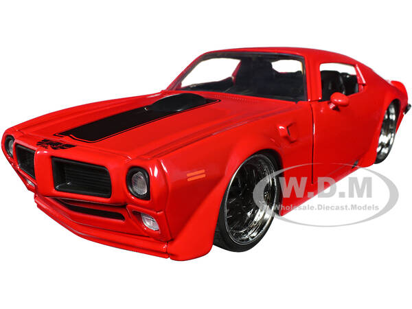 1972 Pontiac Firebird Red with Black Hood Stripe \