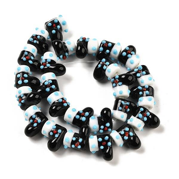 Handmade Lampwork Bumpy Beads Strands