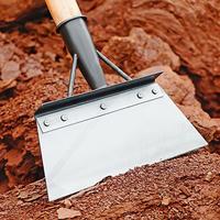 Heavy-Duty Stainless Steel Shovel - Multi-Functional Garden Cleaning Shovel with Ergonomic Design for Moss, Weeds, and Snow