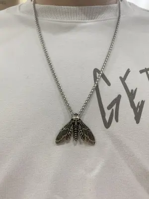 Summer Insect Pendant Matching Necklace for Men, Casual Punk Grunge Jewelry, Vintage Retro Y2k Goth Accessories for Men for P...