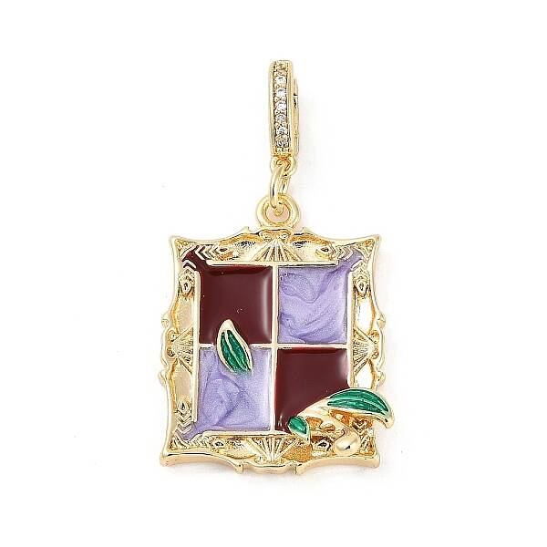 Brass Enamel Pendants