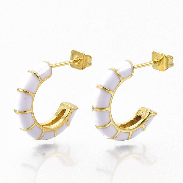 Brass Stud Earrings