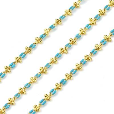 Brass Enamel Link Chains