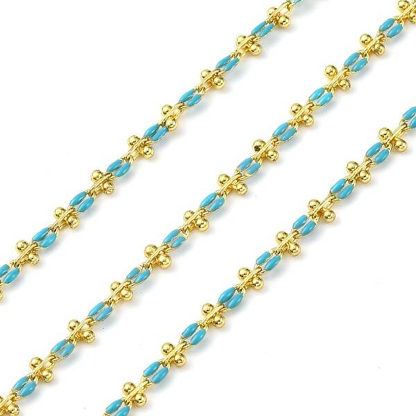 Brass Enamel Link Chains