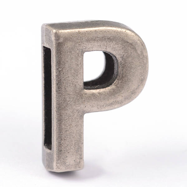 Tibetan Style Alloy Letter Slide Charms