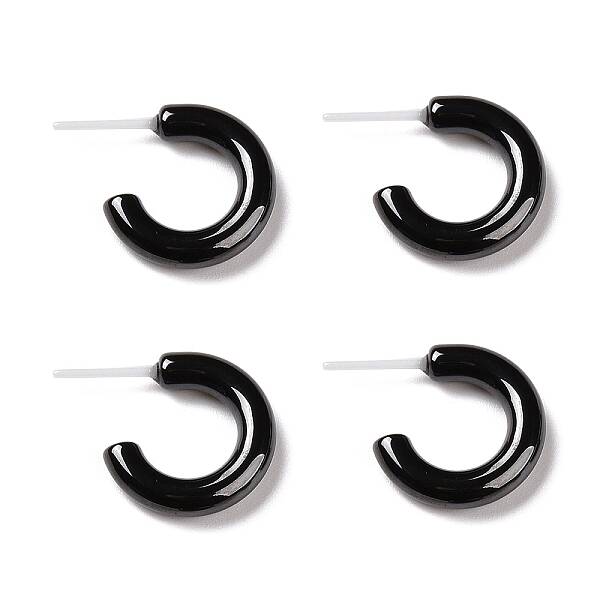 Hypoallergenic Bioceramics Zirconia Ceramic Ring Stud Earrings