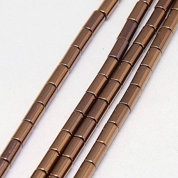 Electroplate Non-magnetic Synthetic Hematite Beads Strands