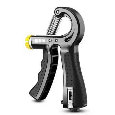 Counting grip strength device wrist ball to practice hand strength | Color: Black