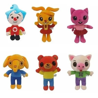 Plim plim plush doll magician clown doll plush toy children's gift Soft Stuffed Animals Cute Bear Design