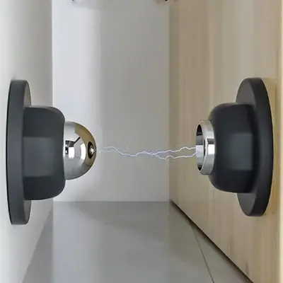 Magnetic Self-adhesive Anti-collision Door Stopper, Windproof Free-punch Door Suction Holder, Door Hardware